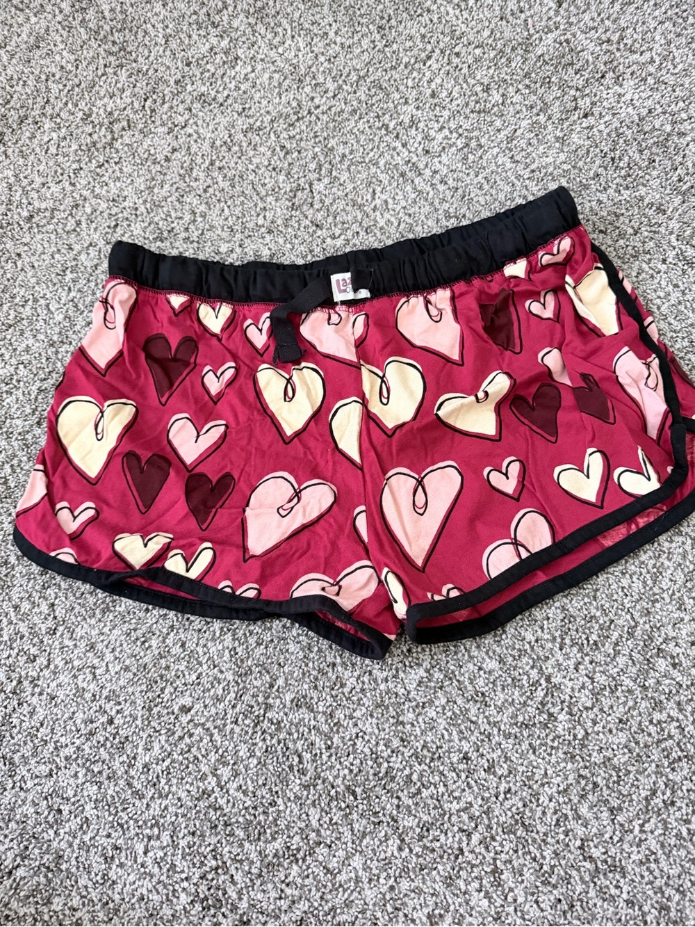 Love You Black & Pink Heart Tank and Shorts Sleep Set - Picture 2 of 5